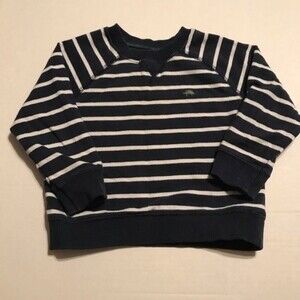 CARTER'S 24 Month Sweatshirt Blue White Stripe Pullover Crewneck Unisex